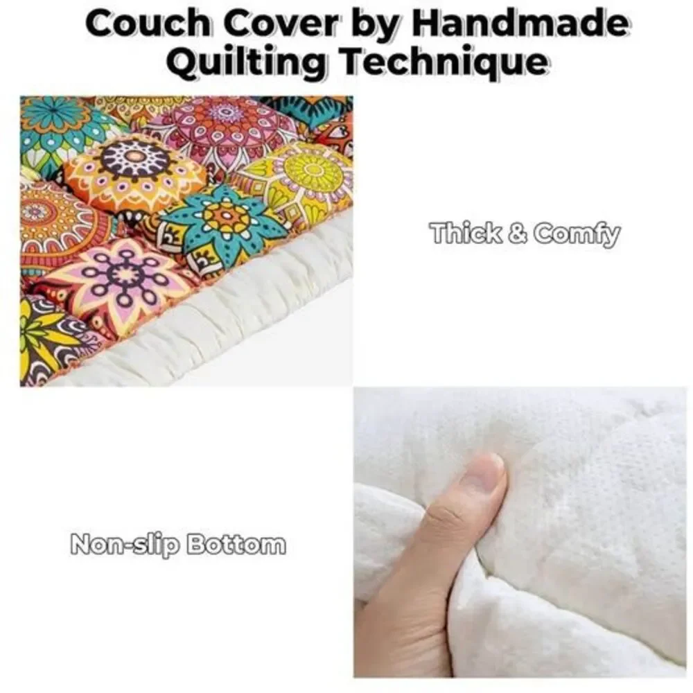 FUNNY FUZZY Pet Couch Covers for Sofa Bohemian